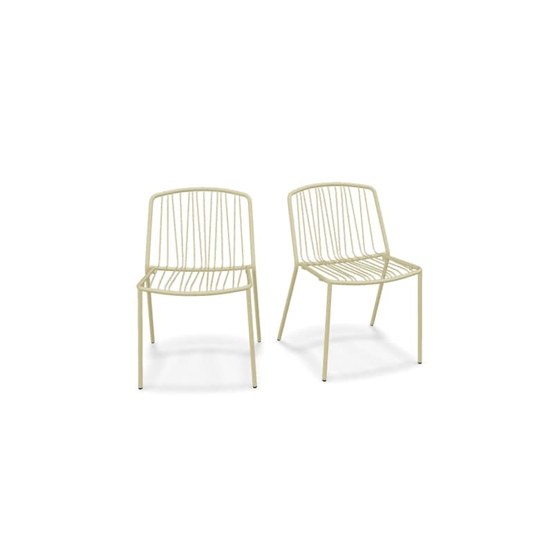 Lot de 2 chaises in & out BRIS - jaune
