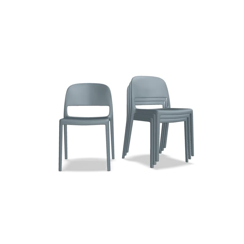 Lot de 4 chaises BLENDY - bleu