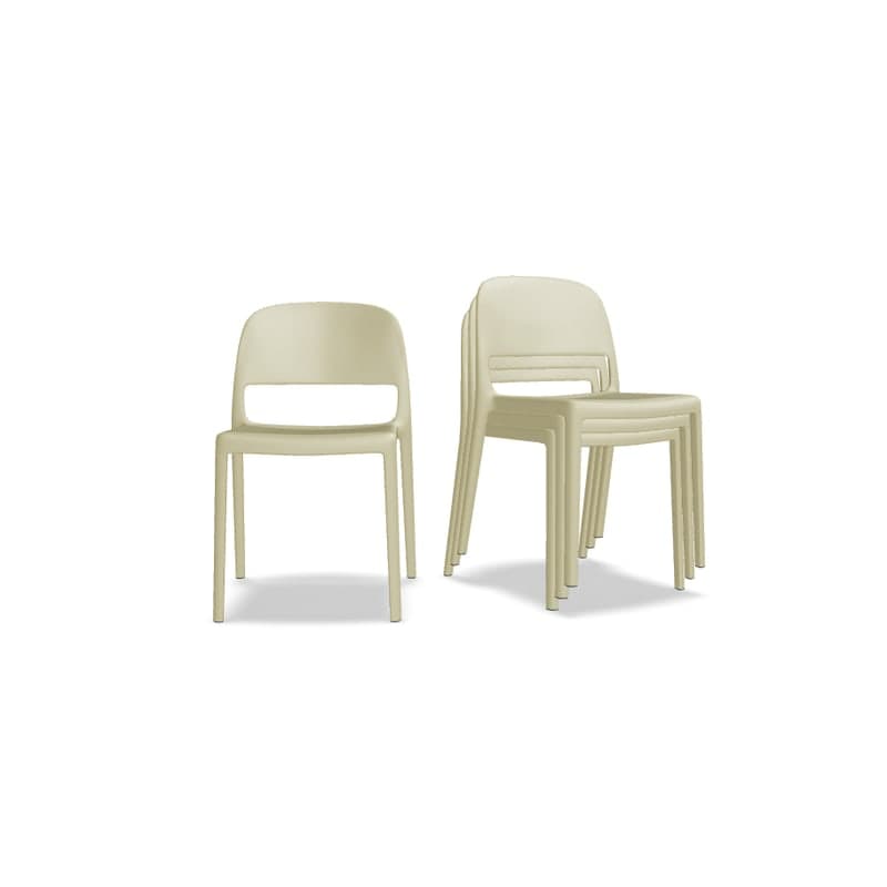 Lot de 4 chaises BLENDY - jaune