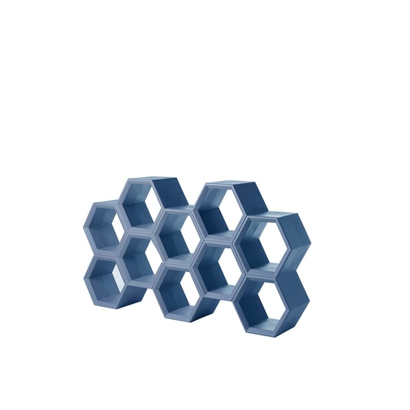 Bibliothèque design HEXA - bleu