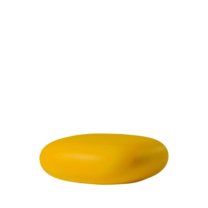 Pouf in & out Chubby Low - jaune