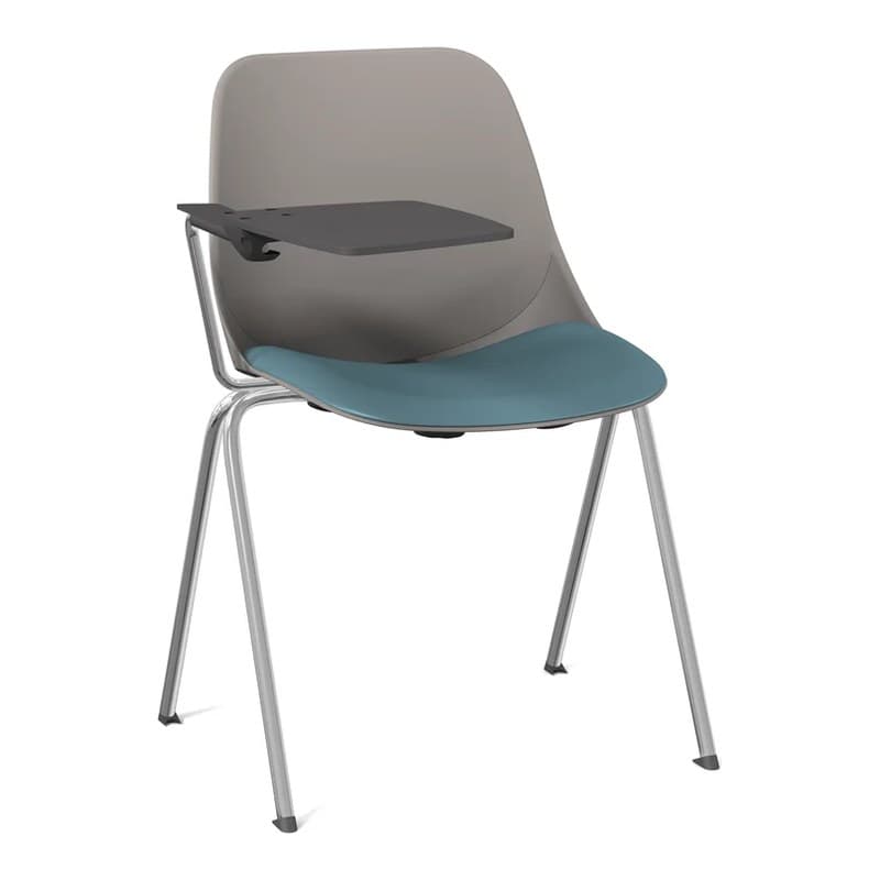 Chaise 4 pieds avec tablette écritoire BAKEA