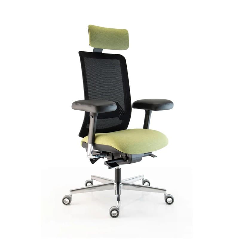 Fauteuil haut dossier résille + têtière WI-MAX Ergo