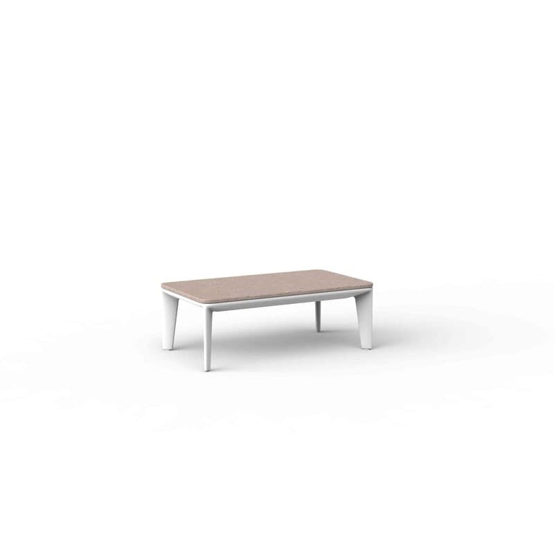 Table basse 80x45 PASADENA - blanc