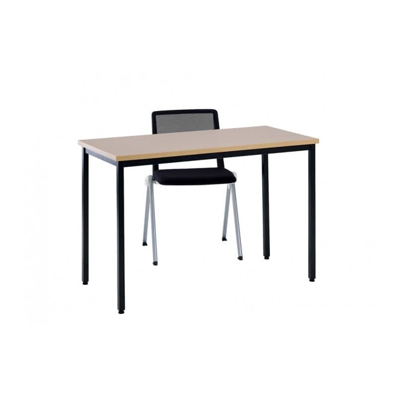 Table pied droit en métal POLY