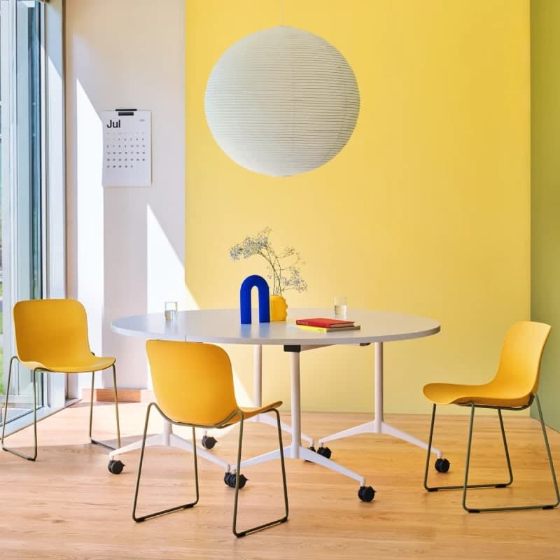 Table ronde modulaire pliable REVI