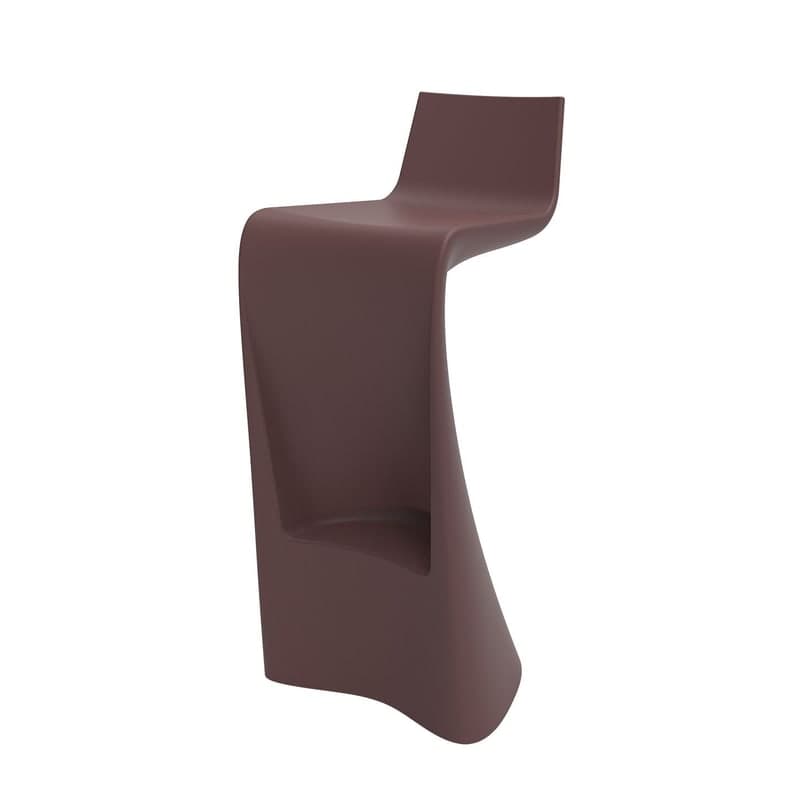 Tabouret de bar design WING - grenat