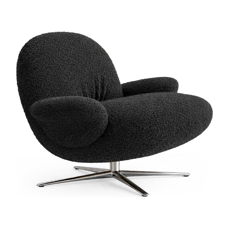 Fauteuil lounge BAOZA - noir