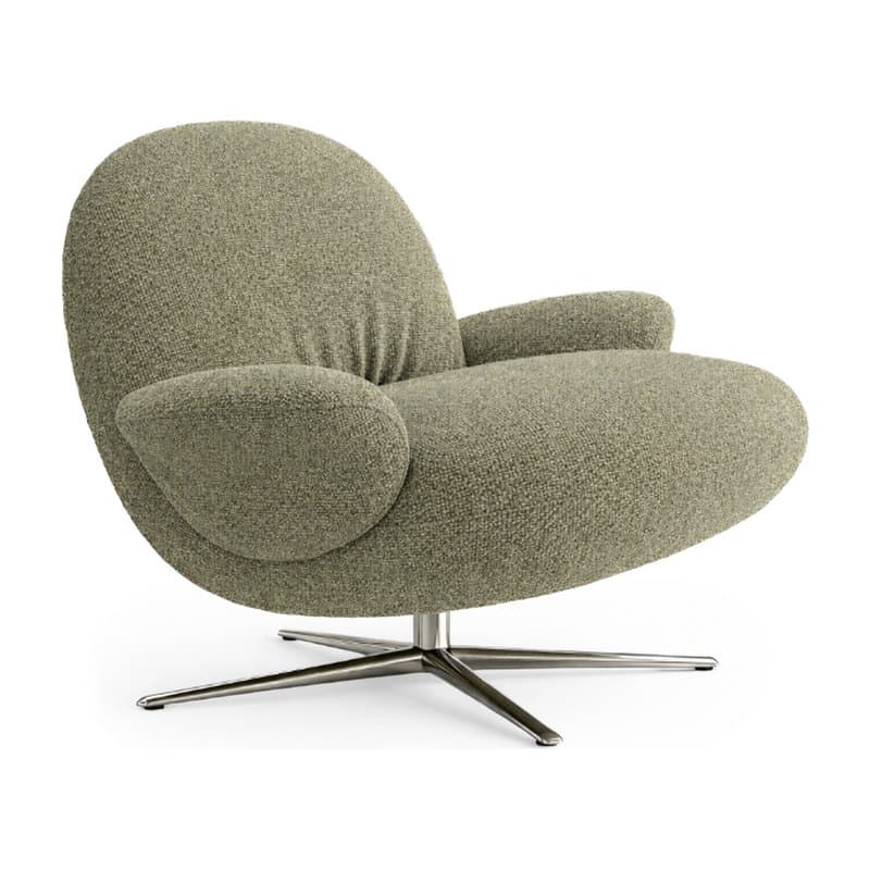 Fauteuil lounge BAOZA - vert mousse