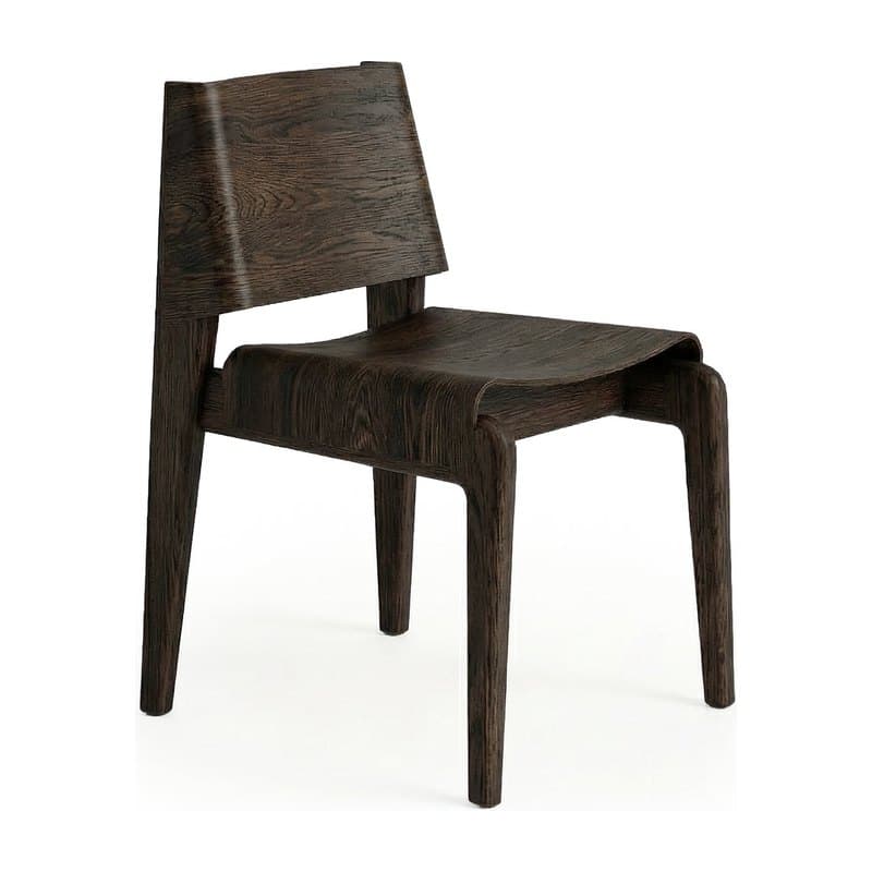 Chaise UNDIA - chêne ébène