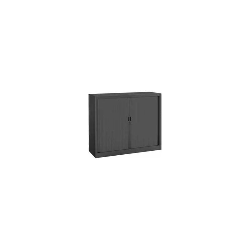 Armoire à rideaux L 120 × H 100 cm (2 tablettes)