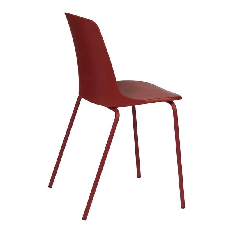 Chaise CALIX - Rouge RAL 3011