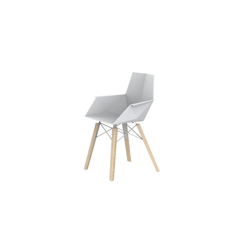 Chaise avec accoudoirs FAZ WOOD de VONDOM
