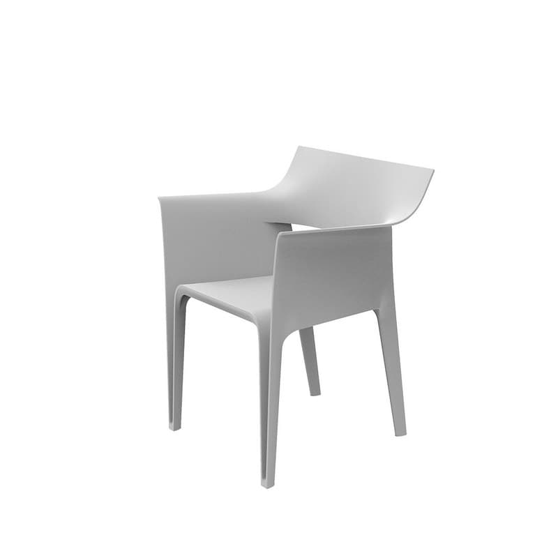 Chaise avec accoudoirs HIDRA - blanc