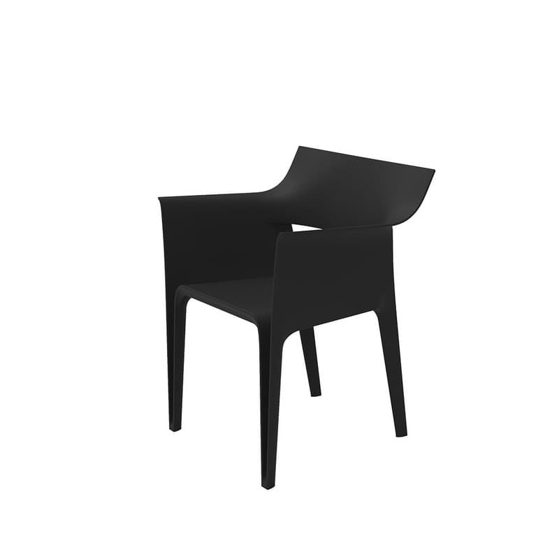 Chaise avec accoudoirs HIDRA - noir