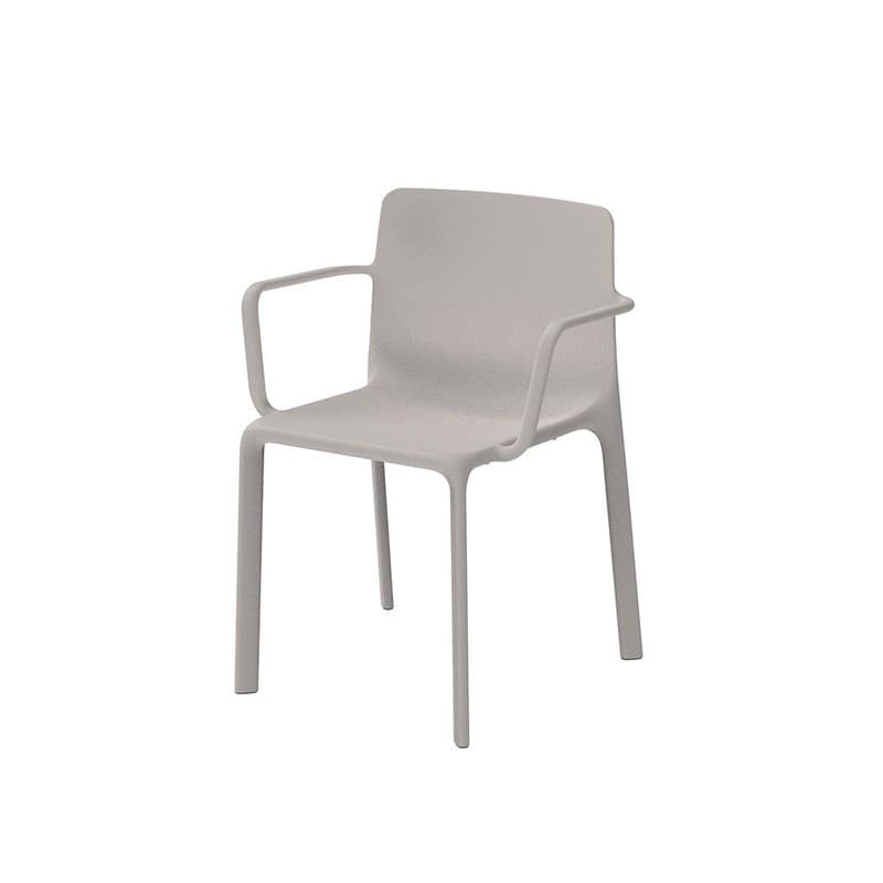 Chaise avec accoudoirs KES - ecru