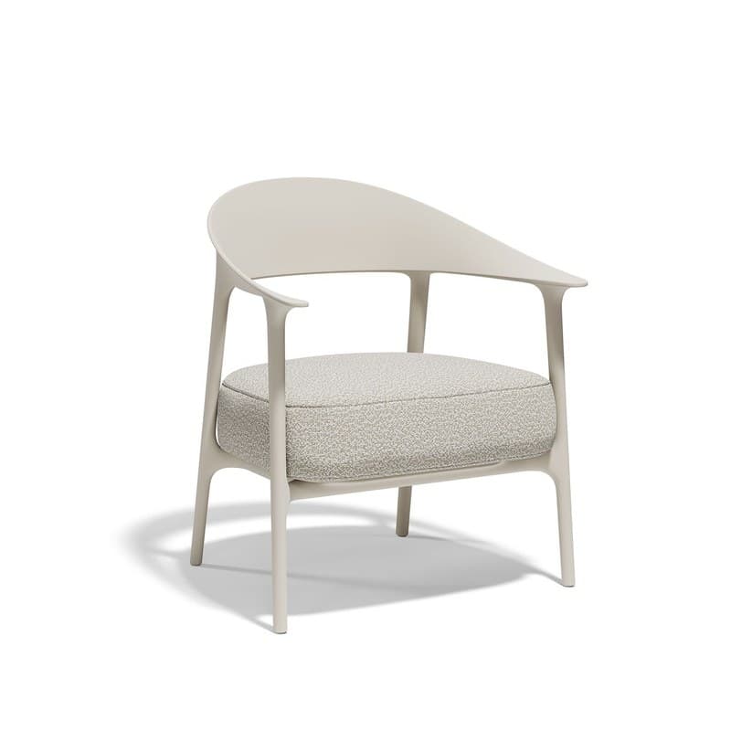 Fauteuil bas tapissé AFRICA - ecru