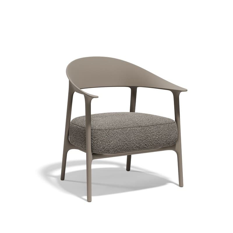 Fauteuil bas tapissé AFRICA - tortora