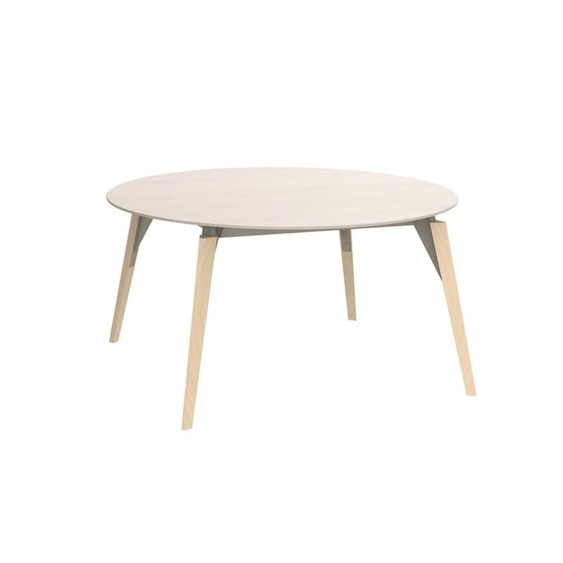 Table FAZ WOOD Ø140 cm - ecru