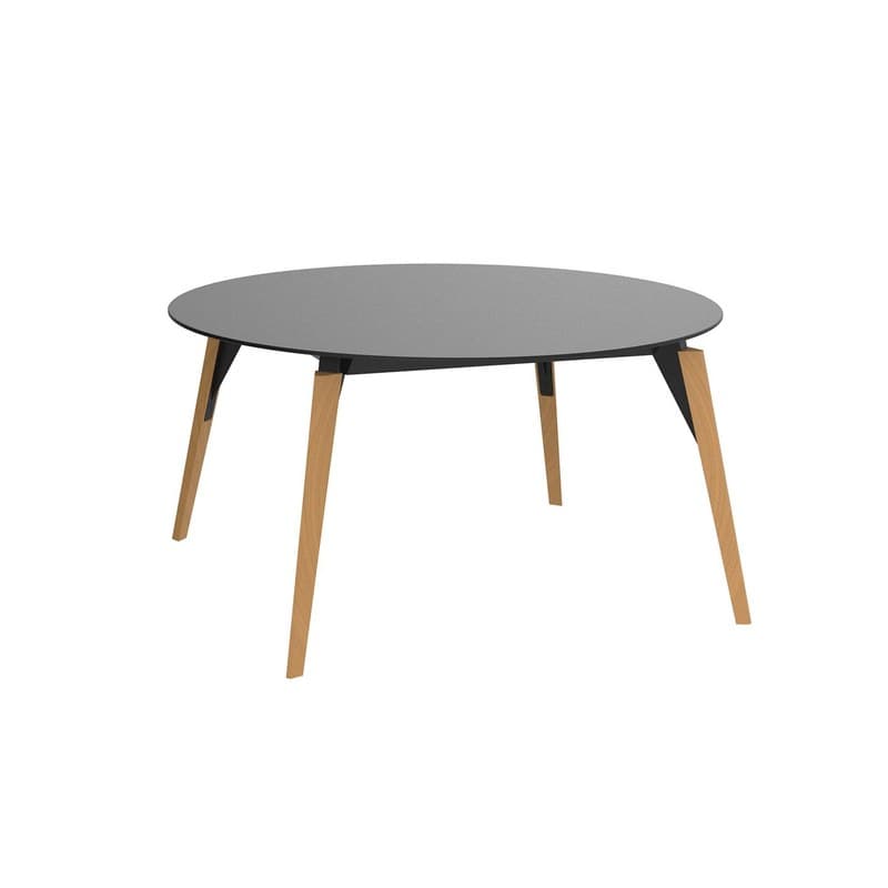 Table FAZ WOOD Ø140 cm - noir