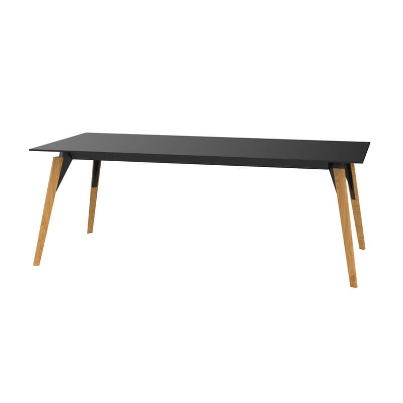 Table FAZ WOOD 200 x 100 cm - noir
