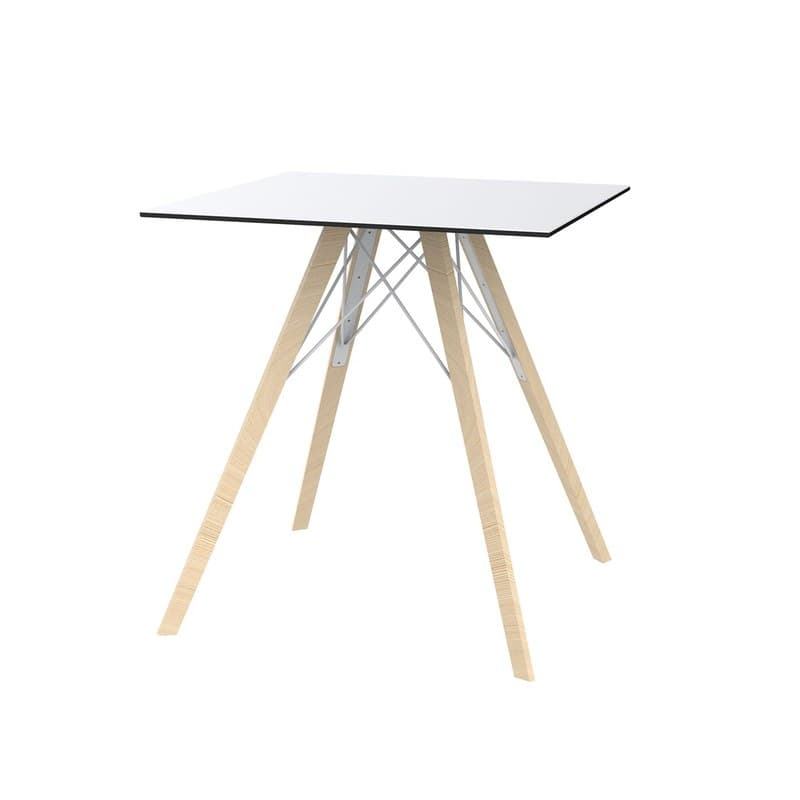 Table FAZ WOOD 70 x 70 cm de VONDOM