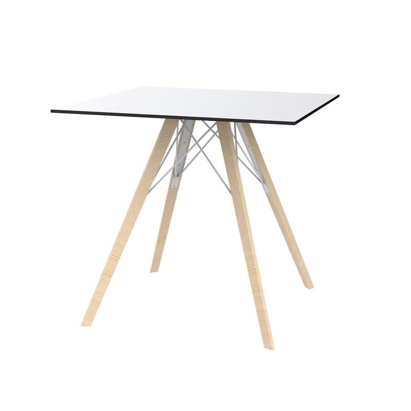 Table FAZ WOOD 80 x 80 cm de VONDOM