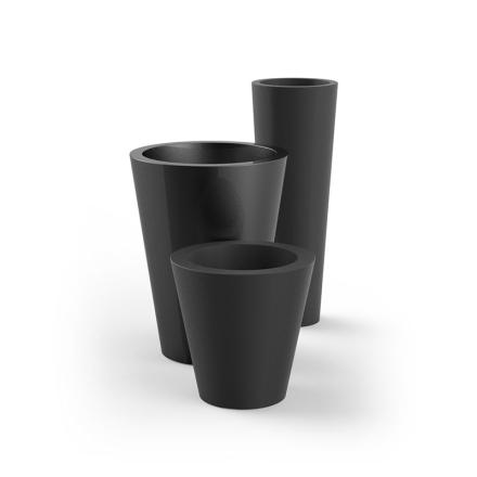 Pots plastiques pour plantes jardin 65 cm hauteur